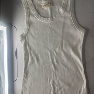 Universal Thread Cream Ribbed Tank Top